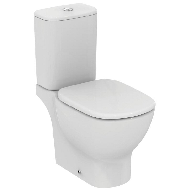 Изображение товара Напольный унитаз Ideal Standard Tesi AquaBlade безободковый белый с двухрежимным смывом