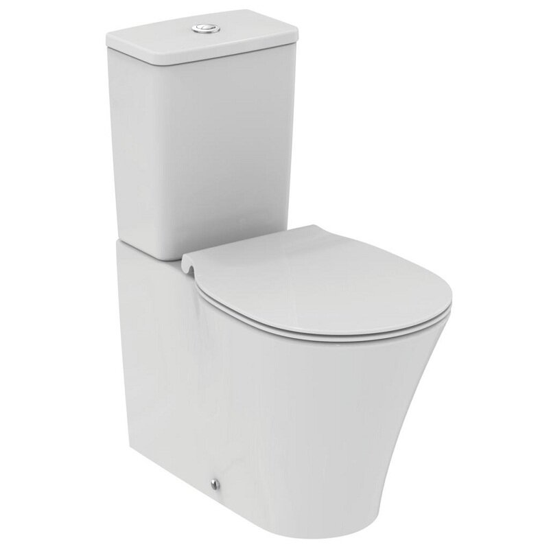 Изображение товара Напольный унитаз Ideal Standard Connect Air AquaBlade® E013701 с бачком E073401, безободковый Изображение товара Напольный унитаз Ideal Standard Connect Air AquaBlade® E013701 с бачком E073401, безободковый