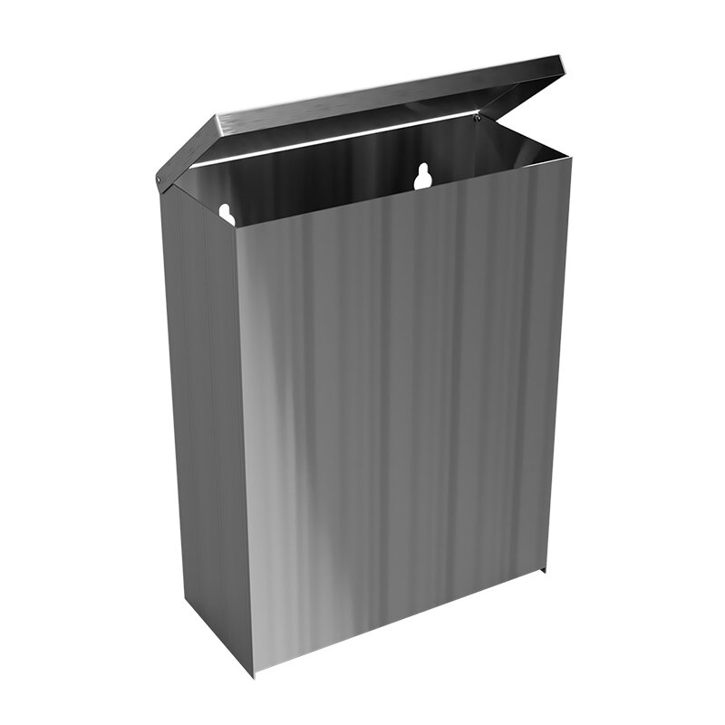 Изображение товара Корзина для мусора 6 л Bemeta Hotel хром матовая настенная прямоугольная