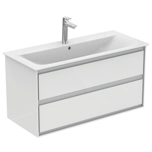 Изображение товара Тумба под раковину Ideal Standard Connect Air E0821B2 100 см белый глянцевый и матовый Изображение товара Тумба под раковину Ideal Standard Connect Air E0821B2 100 см белый глянцевый и матовый