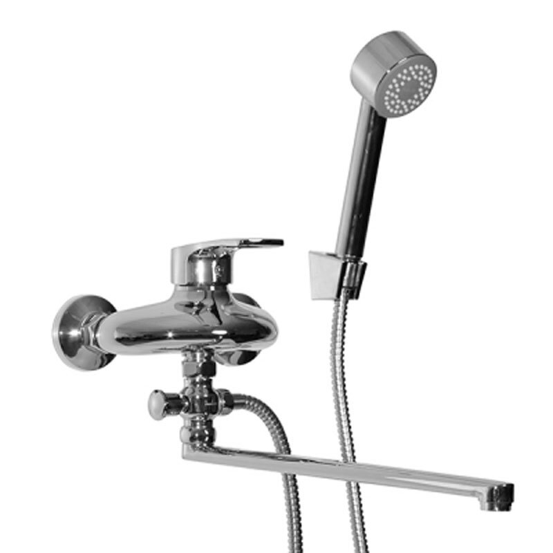 Изображение товара Универсальный смеситель для ванны и душа Mixline ML06-02 хром с вращающимся изливом Изображение товара Универсальный смеситель для ванны и душа Mixline ML06-02 хром с вращающимся изливом