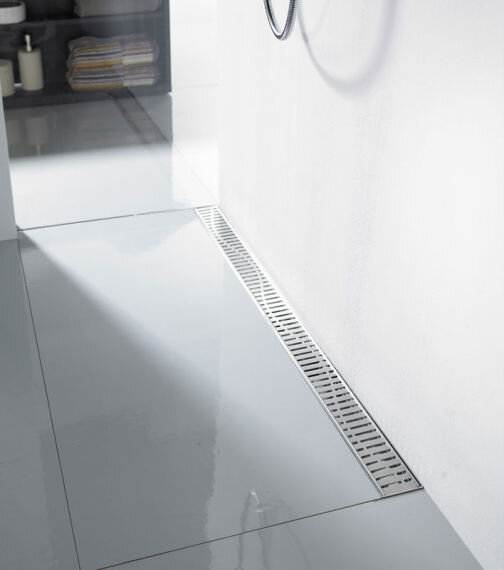 Изображение товара Душевой канал Aco Showerdrain C 408736/9010.88.61 нержавеющая сталь серый 68.5x7x9.2 см