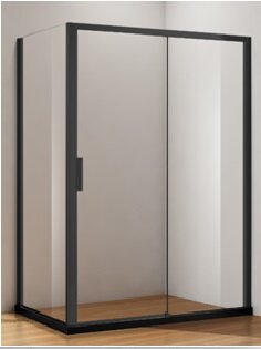 Изображение товара Душевая дверь Aquanet Pleasure AE60-N-140H200U-BT, стекло прозрачное