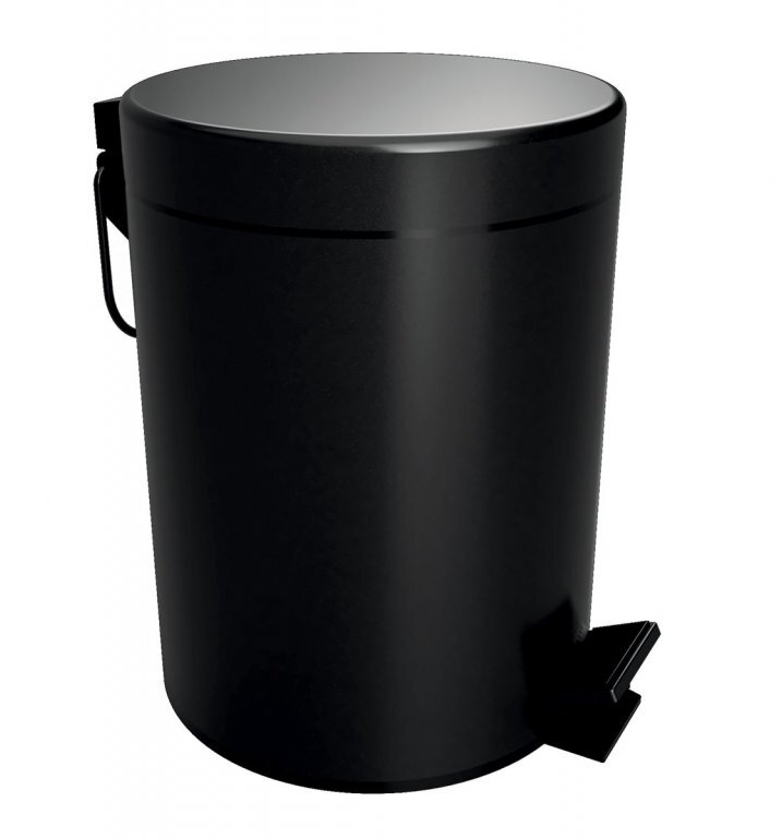 Изображение товара Ведро для мусора 5 л Bemeta Hotel с педалью и крышкой SoftClose черное