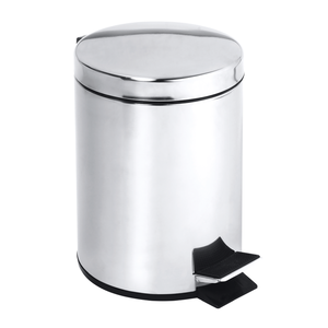 Изображение товара Ведро для мусора 5 л Bemeta Hotel с педалью крышка SoftClose хром глянцевый