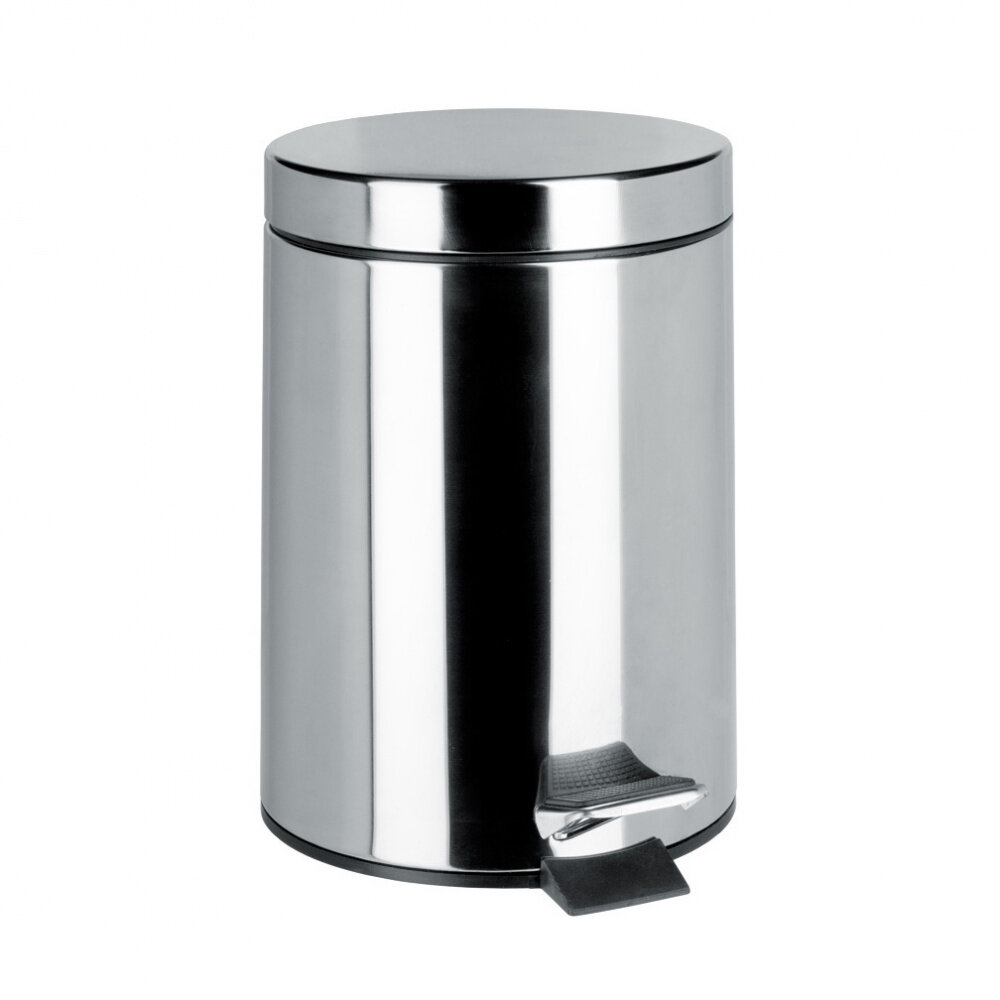 Изображение товара Ведро для мусора 20 л Bemeta Hotel с педалью и SoftClose хром глянцевый