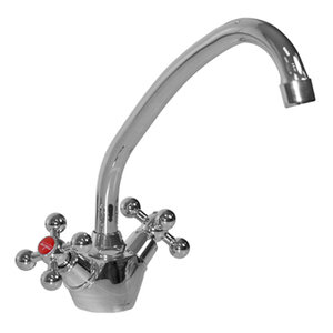 Изображение товара Смеситель для кухонной мойки Mixline ML07-032 хром двухвентильный