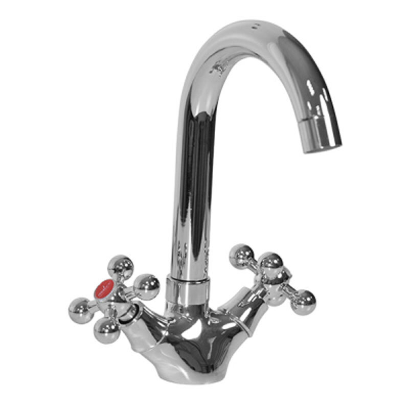 Изображение товара Смеситель Mixline ML07-04 для раковины с двухвентильным управлением, хром