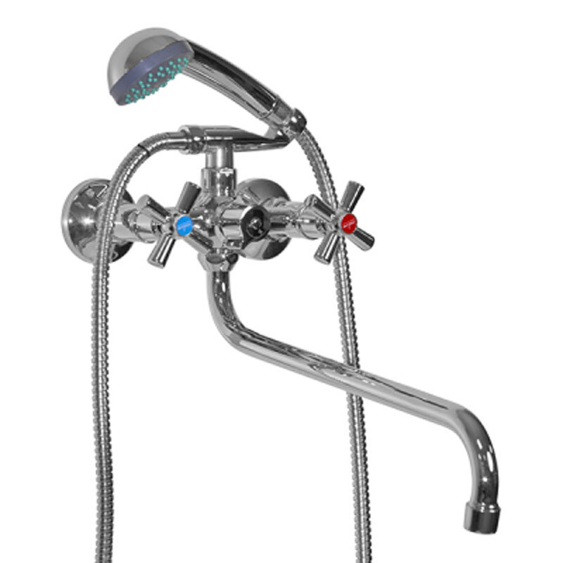 Изображение товара Универсальный смеситель для ванны и душа Mixline ML09-02 хром с поворотным изливом