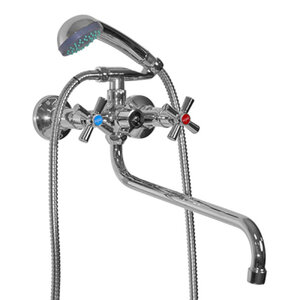 Изображение товара Универсальный смеситель для ванны и душа Mixline ML09-02 хром с поворотным изливом