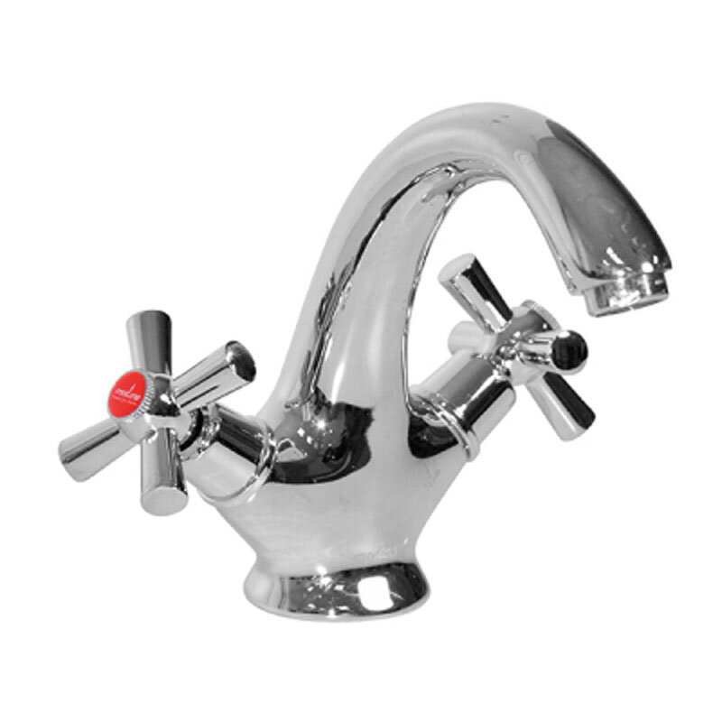 Изображение товара Смеситель для раковины Mixline ML09-04 хром с двухвентильным управлением