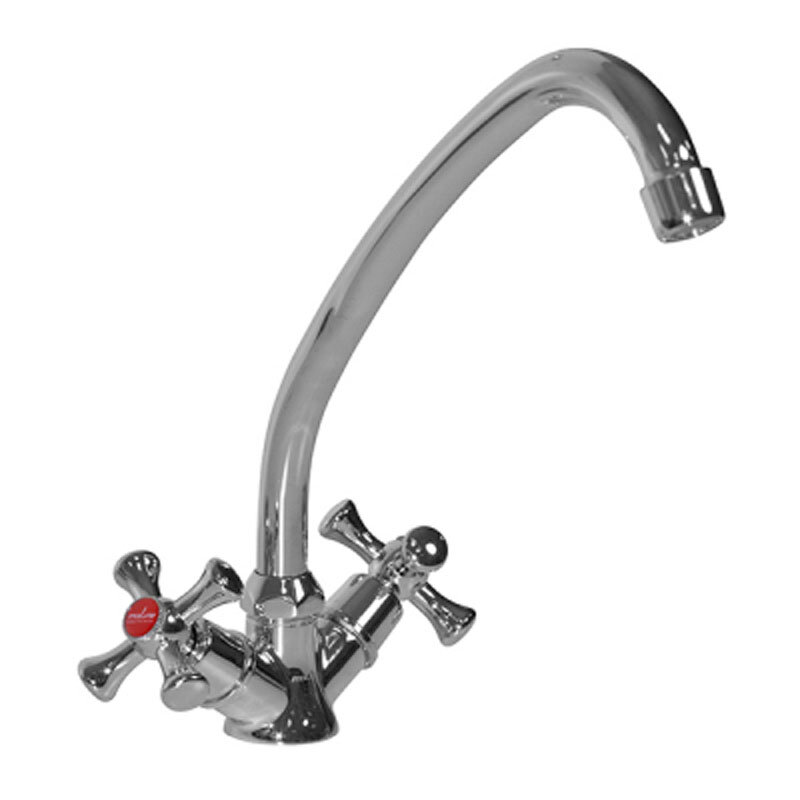 Изображение товара Смеситель для кухонной мойки Mixline ML10-03 хром двухвентильный