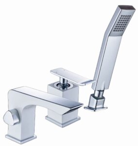 Изображение товара Смеситель для ванны Lemark Contest LM5845CW, хром/белый