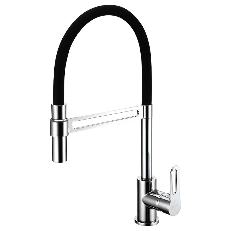 Изображение товара Смеситель Lemark Soul LM6006C для кухонной мойки, хром/черный