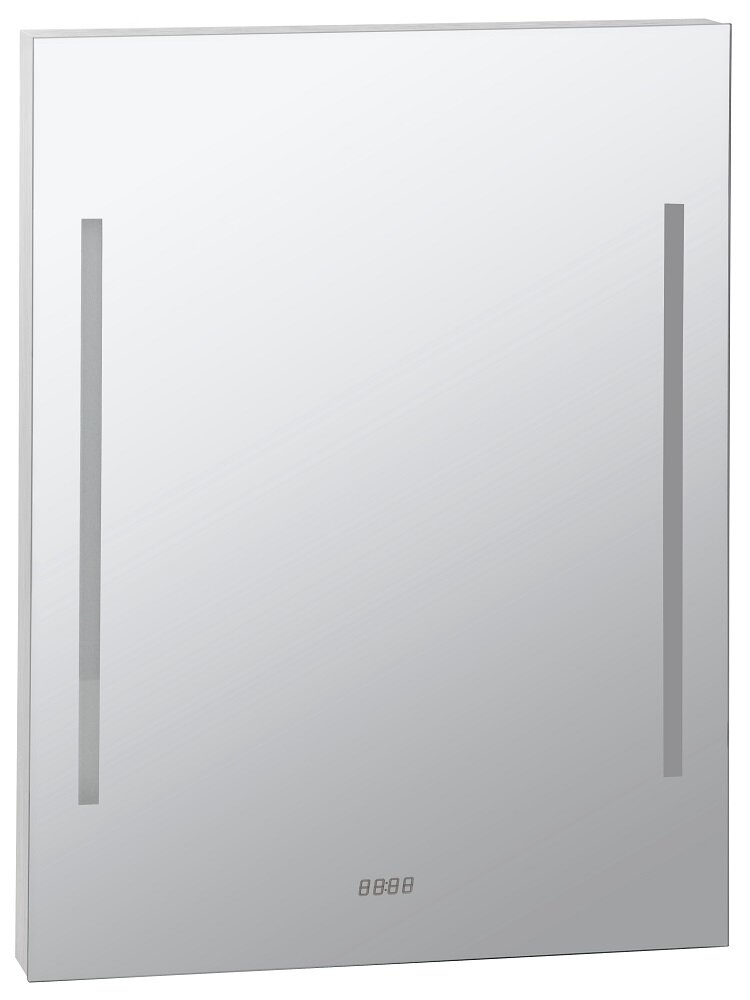 Изображение товара Зеркало Bemeta Hotel 127201669 60 x 3.5 x 80 см с подсветкой и часами