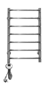 Изображение товара Полотенцесушитель электрический, Domoterm Стефано П7 40 x 70 E, хром, L/R, с терморегулятором