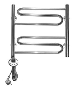 Изображение товара Полотенцесушитель электрический, Domoterm Офелия П6 50 x 50 E, хром, L/R, с терморегулятором
