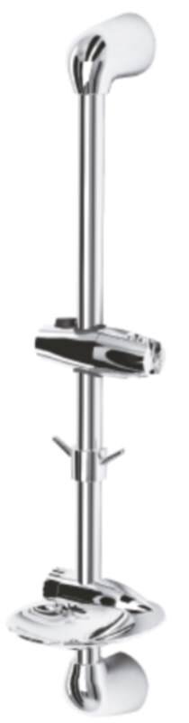 Изображение товара Стойка Lemark LM8065C для душа с мыльницей и регулируемыми крючками