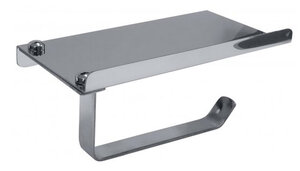 Изображение товара Держатель туалетной бумаги Bemeta Hotel 153312132 с полочкой хром