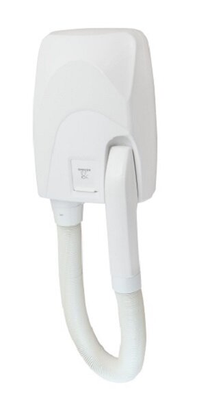 Изображение товара Фен настенный Bemeta Hotel 945133016 18 x 12 x 37 см, белый