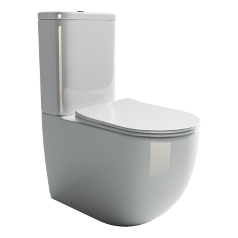 Изображение товара Унитаз компакт Ceramicanova Mia Rimless CN1801 с крышкой микролифт, безободковый, белый