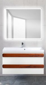Изображение товара Тумба под раковину BelBagno AURORA-900-2C-SO-BO 90 см, подвесная, белый матовый