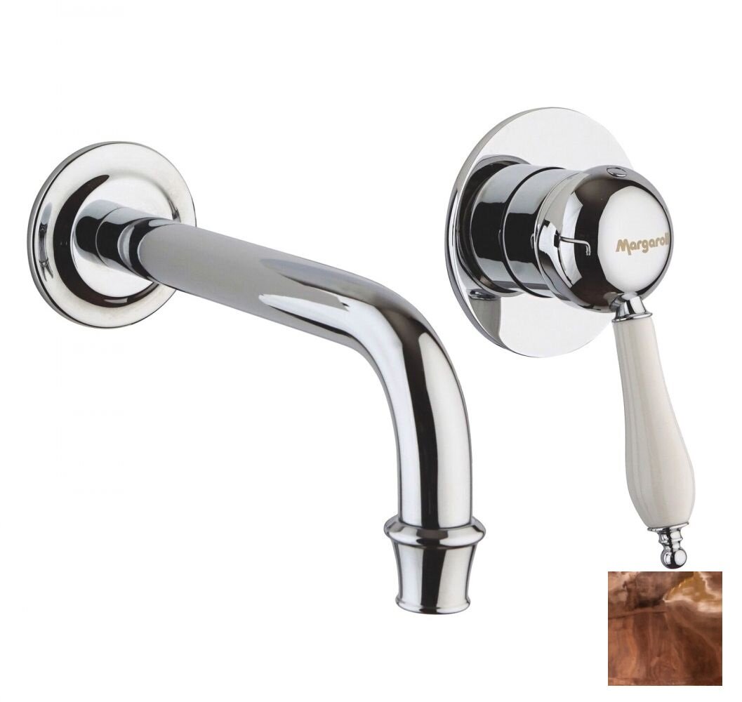 Изображение товара Смеситель для раковины Margaroli Classica RU1002AA01BR бронза с внутренней частью