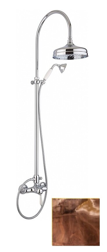 Изображение товара Душевая колонна Margaroli Classica RU1006AA01BR бронза с керамическим картриджем