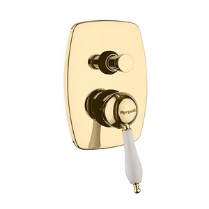 Изображение товара Смеситель для душа Margaroli Classica RU1008AA01GD внутренняя часть золото Италия