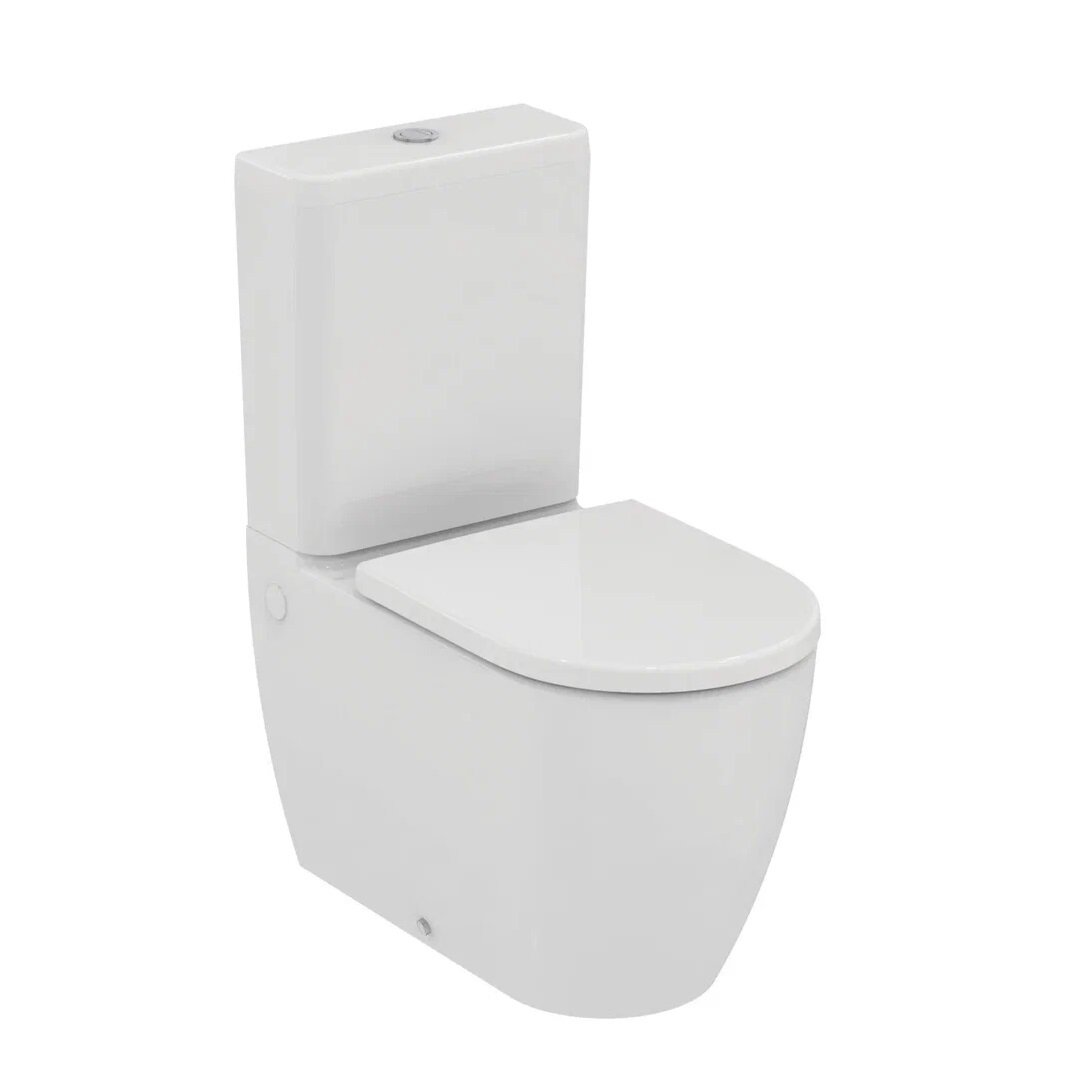 Изображение товара Унитаз-компакт безободковый Ideal Standard Ellisse T569601, сиденье микролифт, евробелый Изображение товара Унитаз-компакт безободковый Ideal Standard Ellisse T569601, сиденье микролифт, евробелый