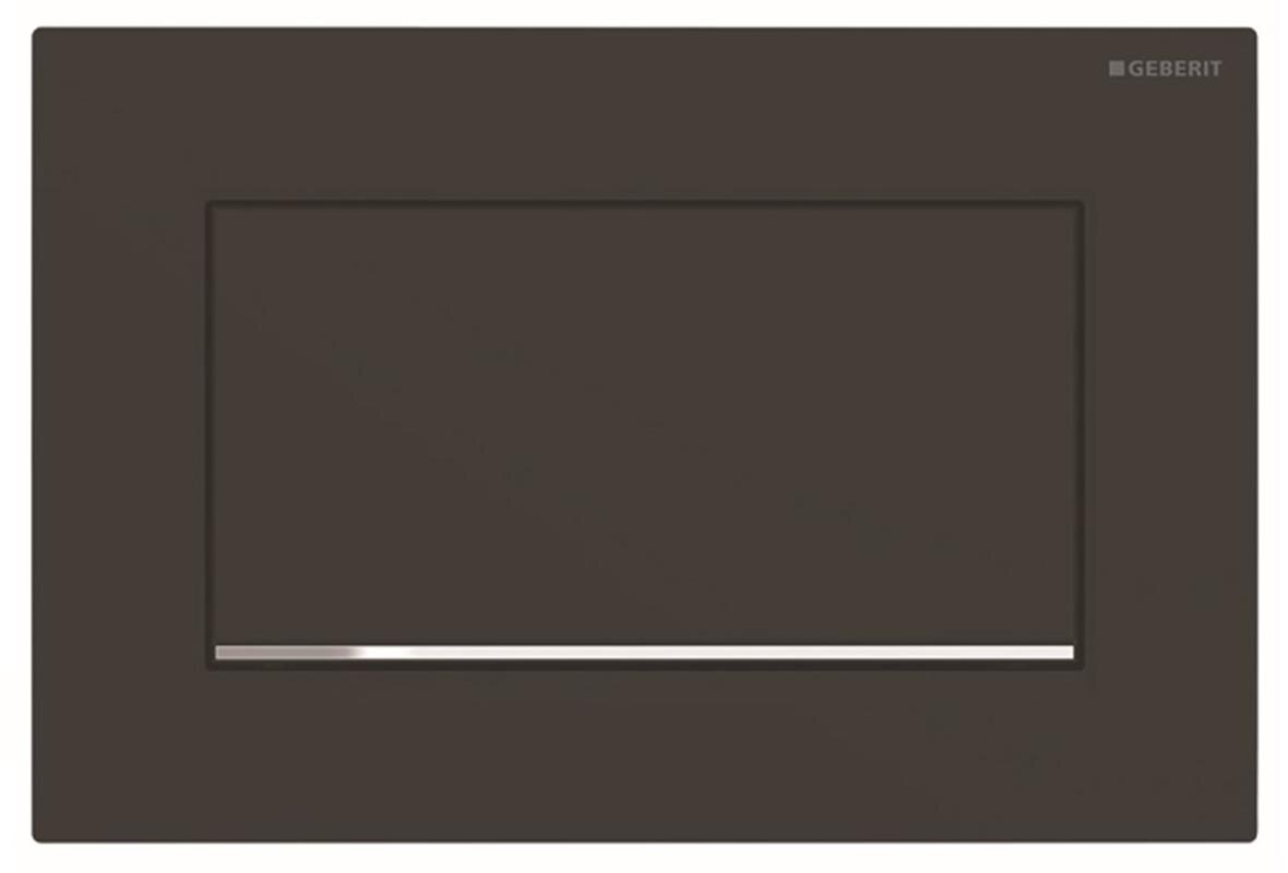 Изображение товара Клавиша Geberit Sigma Type 30 115.893.14.1 черная с хромом для унитаза