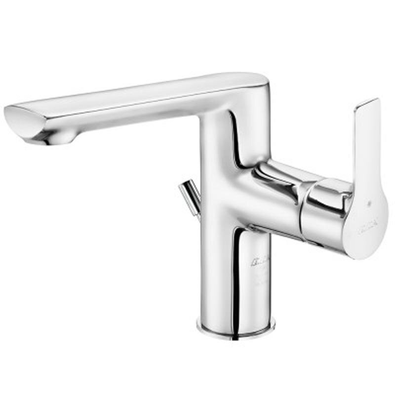 Изображение товара Смеситель для раковины E.C.A Luna 102108973EX с донным клапаном и однорычажным управлением