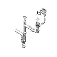 Изображение товара Одинарный сифон Alveus FI 70 для мойки c переливом, c соединением, компактный (1011717)