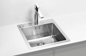 Изображение товара Кухонная мойка Alveus PURE 20 SAT-90 465x525 хром угловая установка