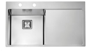 Изображение товара Мойка кухонная Alveus STYLUX 50 SAT-90 860 x 510, левая/правая (1084293/1084294)