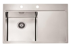 Изображение товара Кухонная мойка Alveus Pure 50 SAT-90 из нержавеющей стали 86x52.5 см