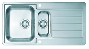 Изображение товара Кухонная мойка из нержавеющей стали Alveus LINE MAXIM 10-SAT 98x50 см