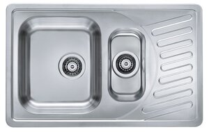 Изображение товара Кухонная мойка Alveus ELEGANT 110 SAT-90 81x51 см из нержавеющей стали