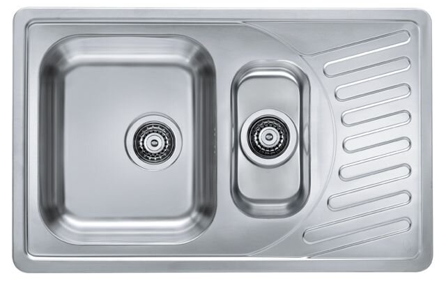 Изображение товара Мойка Alveus ELEGANT 110 SAT-90 81x51 см с двумя чашами Изображение товара Мойка Alveus ELEGANT 110 SAT-90 81x51 см с двумя чашами