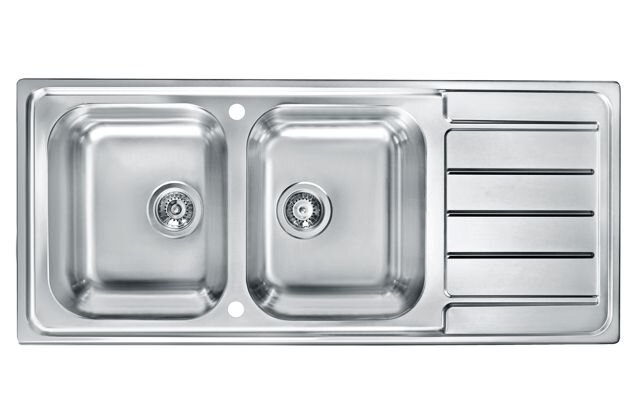 Изображение товара Мойка Alveus LINE MAXIM 100-SAT 1165 x 505 с угловым монтажом