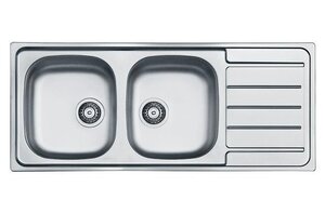 Изображение товара Кухонная мойка Alveus LINE 100 SAT-90 из нержавеющей стали 1160 x 500