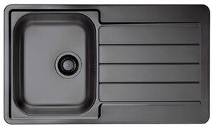 Изображение товара Кухонная мойка Alveus Monarch Line 20 антрацит, нержавеющая сталь, 86x50 см