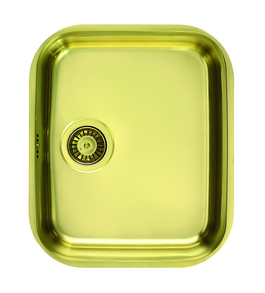 Изображение товара Мойка кухонная Alveus Monarch Variant 40 1113584, золото, угловое монтаж, покрытие PVD