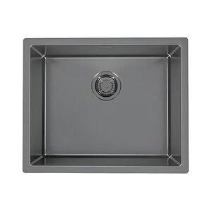 Изображение товара Кухонная мо��ка Alveus Monarch Quadrix 50 антрацит с нержавеющей стали, 55x45 см