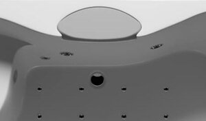 Изображение товара Декоративная накладка Riho Claudia 211483 для ванны серебристая