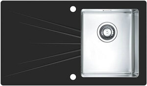 Изображение товара Мойка кухонная Alveus Karat 10 левая/правая, черная (1102770/1103657)