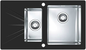 Изображение товара Мойка кухонная Alveus Karat 20 левая/правая черная