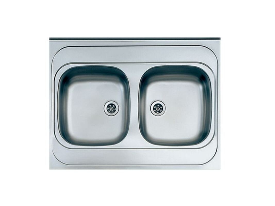 Изображение товара Кухонная мойка Alveus Classic 40 SAT-60 хром 2 раковины накладная установка