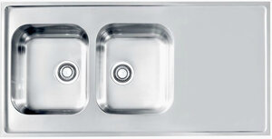 Изображение товара Мойка кухонная Alveus Classic Pro 100 SAT-90 из нержавеющей стали хром с угловым монтажом
