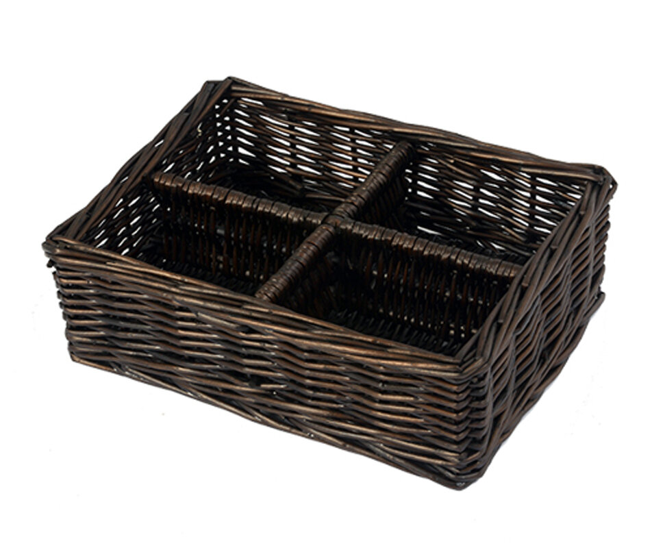 Изображение товара Корзина для белья WasserKraft Neime WB-190-S, малых размеров, темно-коричневая